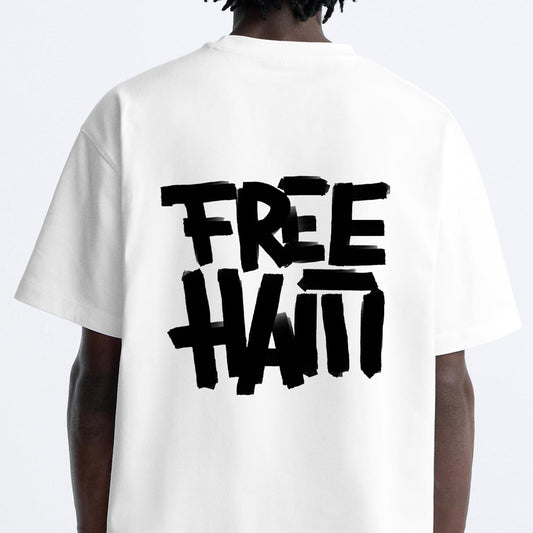 FREE HAITI WHITE